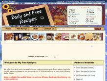 Tablet Screenshot of dailyrecipes.morenciel.com